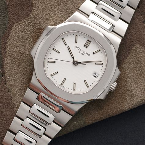 patek philippe nautilus white dial.